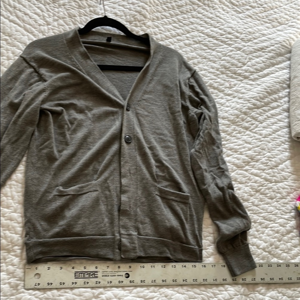 Gray Button-Up Cardigan - Picture 5 of 5